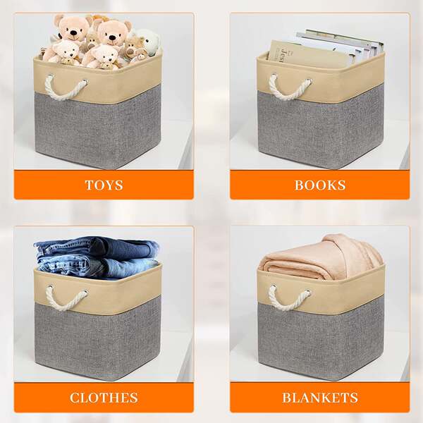 Caixa de armazenamento de cubo de armazenamento dobrável para escritório de brinquedos de roupas de prateleira para arrumar e armazenar perfeitamente