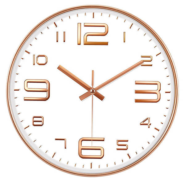 12 polegadas 30cm silencioso pendurado relógio relógio horário Amazon cross-border pendurado wall clock atacado