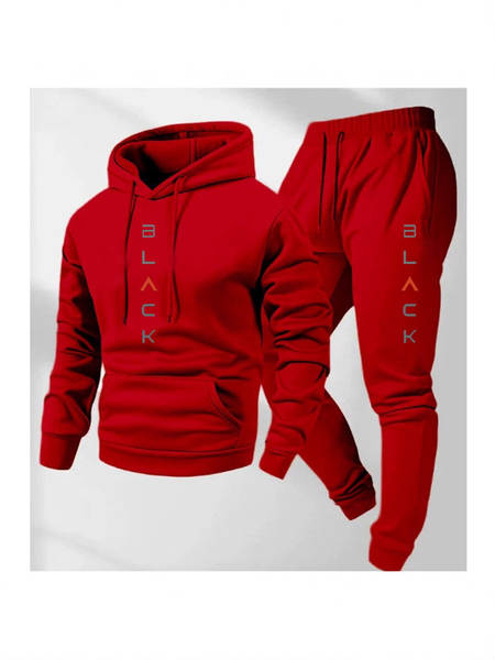 Camiseta de corrida de inverno e calça de corrida de inverno para homens 2 peças