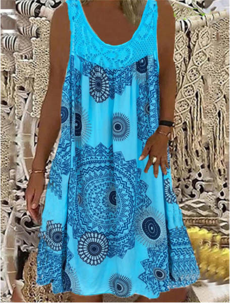 2026 Novo modelo europeu-americano de senhoras impressas digitais de ombro a ombro sexy pendurado relaxação vestido vestido Race vestido casual
