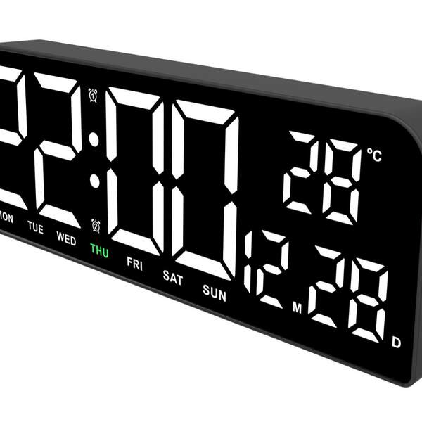 Novo relógio de tela grande simples de LED Relógio de mesa criativo de tamanho grande de relógio de mesa pendurável 0707