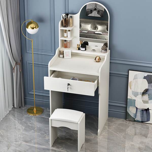 Dressing case mesa de maquiagem quarto mesa de maquiagem moderna simples mesa de maquiagem pequena