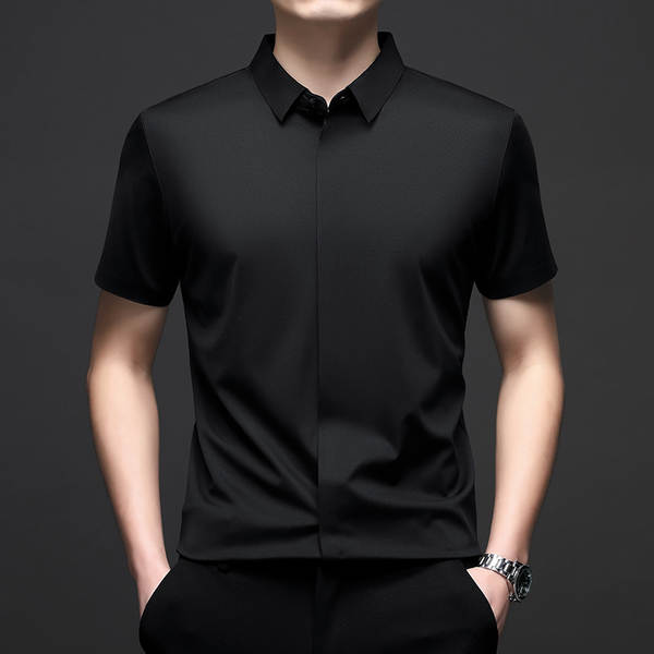 Camiseta de mangas curtas do Sandy para homens para o verão de 2025 para homens com camisa de gelo pura para homens