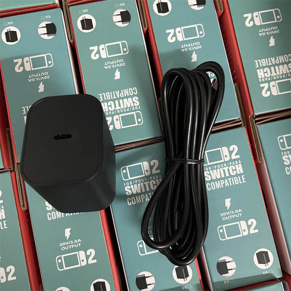 Novo Switch2 Host Neutral PD Carregador NS2 Jogo Adaptador de alimentação do motor 60W Carregador Rápido