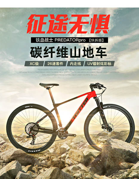 PREDATORpro 2*13 velocidade de mudança de velocidade de desmontagem rápida dentro da linha XC classe de fibra de carbono mountain bike off-road