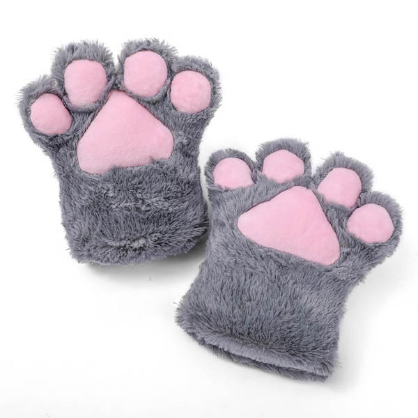 Guarda-chuva para gatos com as mãos vermelhas, gatos com as unhas vermelhas