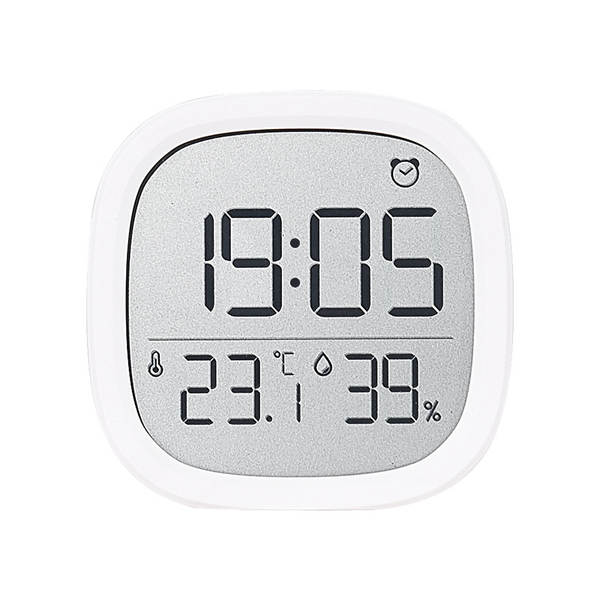 Relógio eletrônico finíssimo relógio digital simples de parede LCD pequeno relógio multifuncional de temperatura de relógio eletrônico 8218