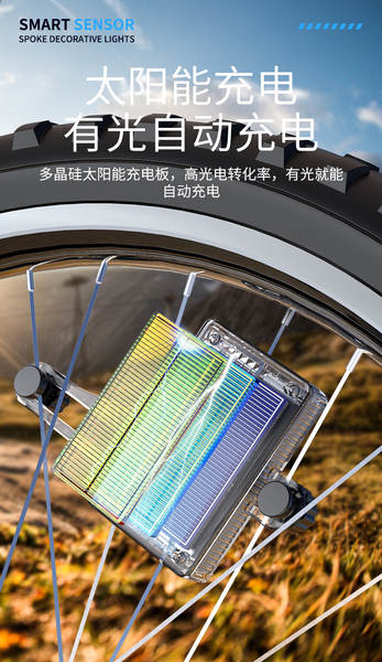 Luzes para Pneus de Bicicleta