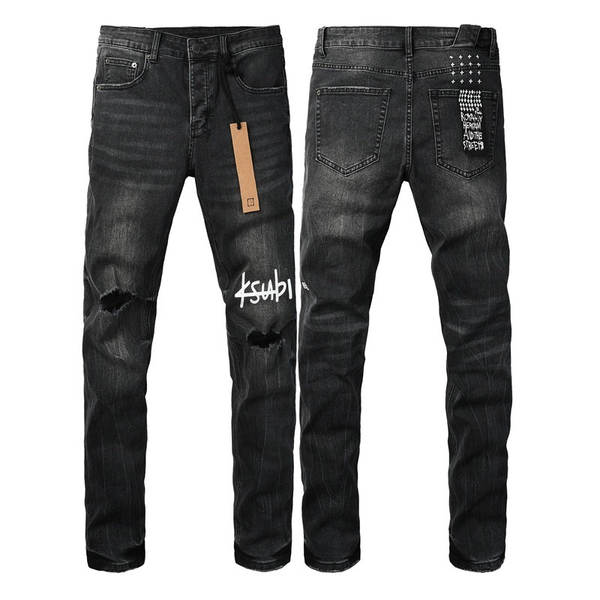 ksb jeans quebra-cabeça resistência americano high street masculino lounge jeans dinheiro commodities tema