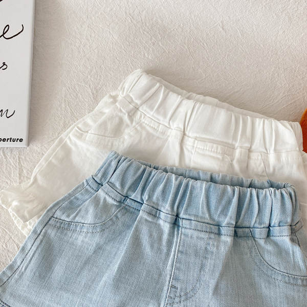 Shorts de jeans para menina