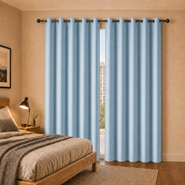 Cortinas de alta iluminação perforadas de isolamento solar do quarto para uso doméstico cortinas simples transfronteiriças grossistas