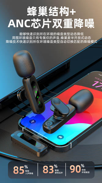 Transfronteiriço Modelo Privado Novo J3 Um Track Dois Cravos Sem Fio Microfone Transmissão ao Vivo Rádio Redução de Ruído Microfone sem Fio