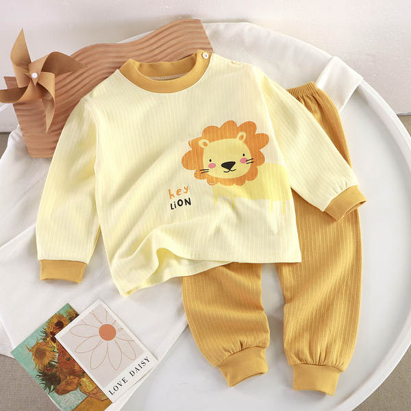 Conjunto de pijama de algodão para crianças