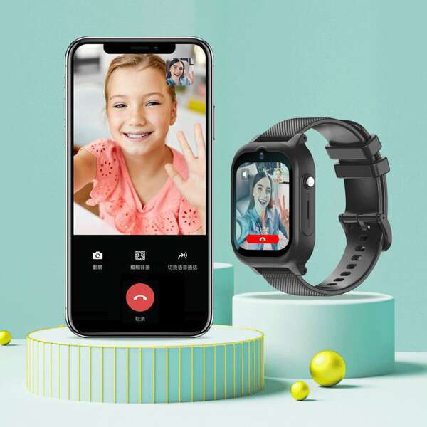 Relógio de vídeo para crianças 4G K26h Versão Europeia de fotografia multilingue GPS de posicionamento de relógio inteligente