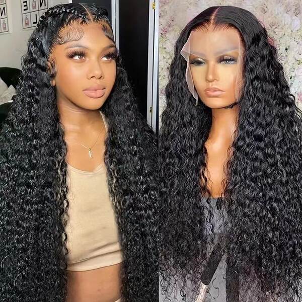 Transfronteiriço Europeu-Americano Wigs Frente Race África Pequeno-volume Cabeça de fibra química Cabeça completa natural de moda