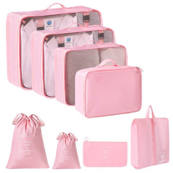 Bolsa de viagem da Amazon 7 peças de bagagem ao ar livre bolsa de distribuição multifuncional de maquiagem de roupas