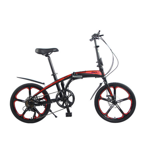 Transfronteiriço atacado de 20 polegadas de liga de alumínio para bicicletas dobráveis de velocidade para adultos, crianças podem montar livre de instalação