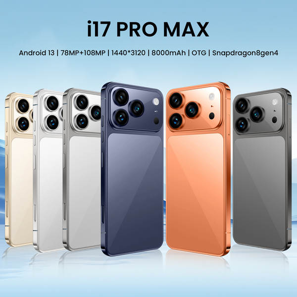 Novo i17Pro max celular transfronteiriço global versão 5g grande ecrã Android smartphone 12+512 celular de comércio exterior