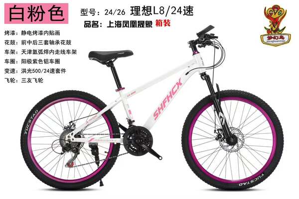 Novo modelo da Phoenix, ideal para L8 elétrico de barbear, embalado em caixa de papelão de flores para montanhas e carros ultravioleta 24 velocidades