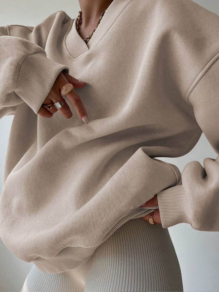 2026 Outono Novo Amazon Europa América Roupa Feminina de lazer Pura Lingerie Lingerie Lingerie Camiseta Desportiva