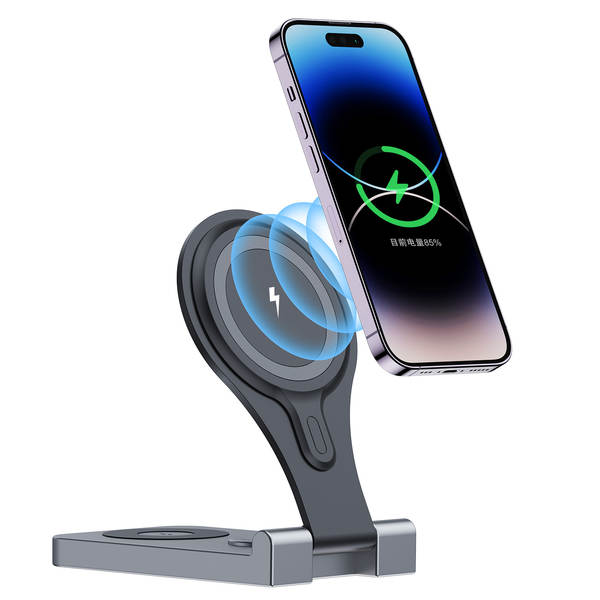 Novo carregador sem fio rápido de três em um 15W para o relógio de fone de ouvido da Apple 14