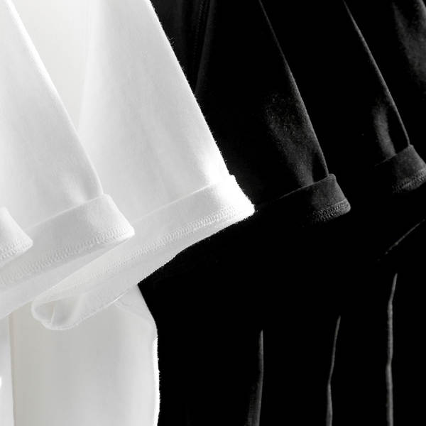 Camiseta branca de algodão