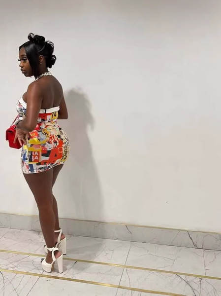 Y309211 Vestido sexy da moda feminina transfronteiriça da Europa e América