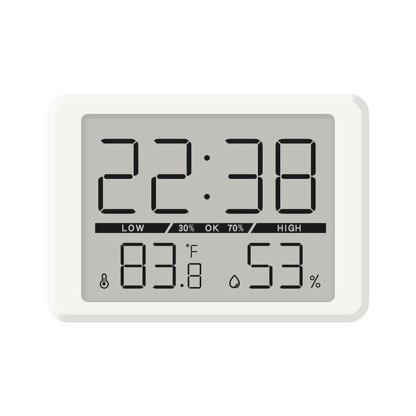 Relógio eletrônico finíssimo relógio digital simples de parede LCD pequeno relógio multifuncional de temperatura de relógio eletrônico 8218