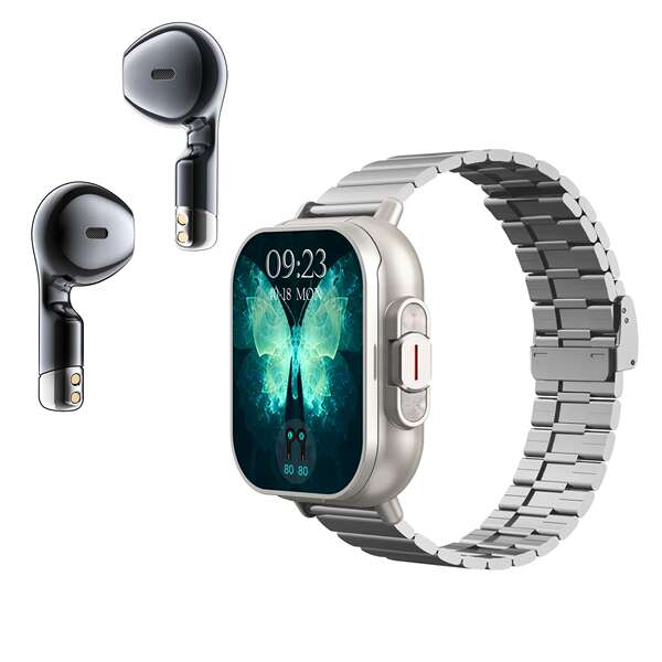 Relógio inteligente transfronteiriço D8 tws dois em um fones de ouvido Bluetooth de 2 polegadas de tela cheia de toque para chamadas de movimento musical