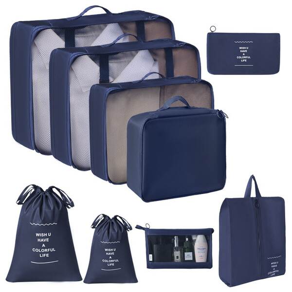 Bolsa de viagem da Amazon 7 peças de bagagem ao ar livre bolsa de distribuição multifuncional de maquiagem de roupas