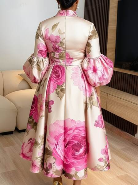 Vestido Floral Feminino de Verão