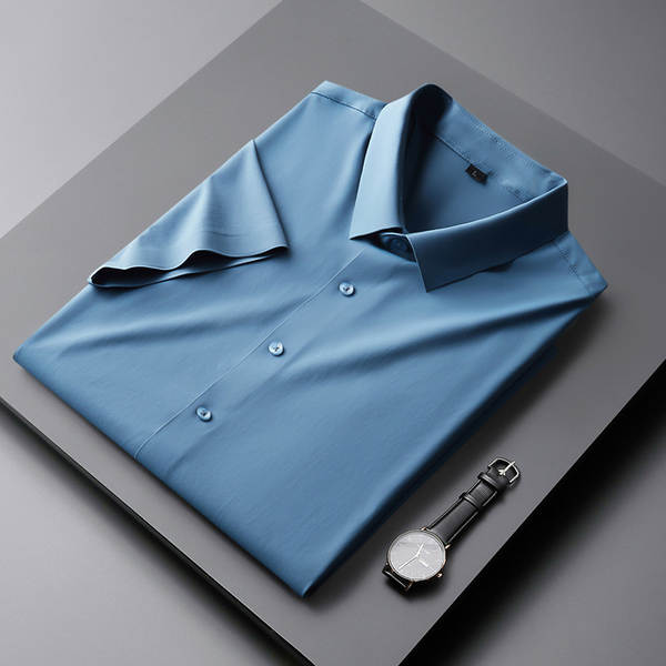 T-shirt masculino de couro curto para o trabalho de verão de 2023 T-shirt branco para o trabalho de verão