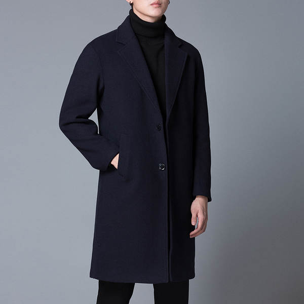 Vestido de inverno com casaco masculino e casaco masculino com casaco masculino.