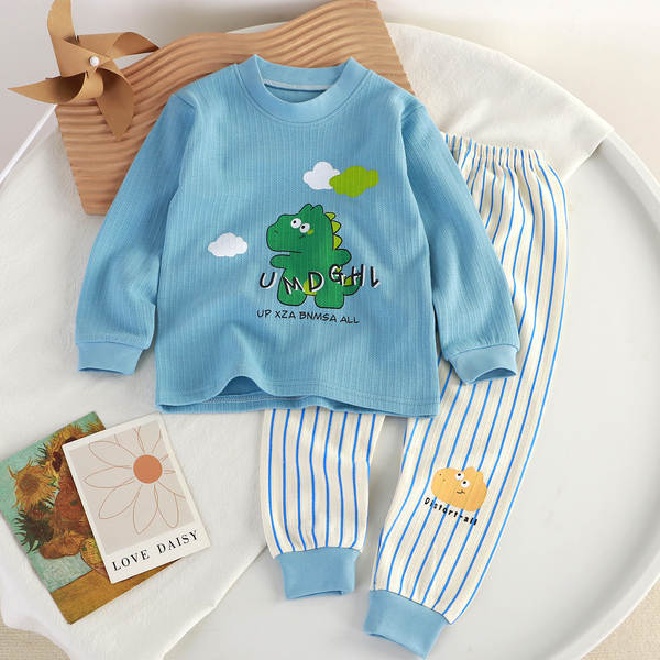 Conjunto de pijama de algodão para crianças