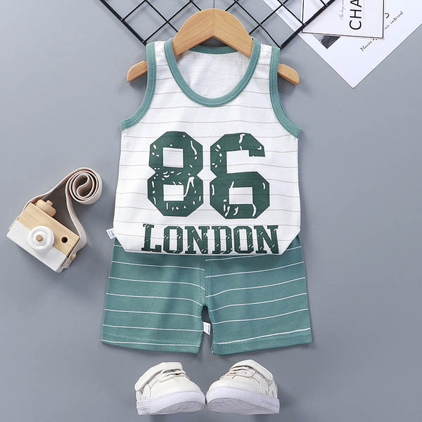 Vestido de verão infantil de algodão