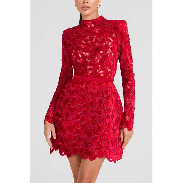 2024 Outono e Inverno Nova roupa de mangas compridas INS festa de moda casual vestido de fêmea