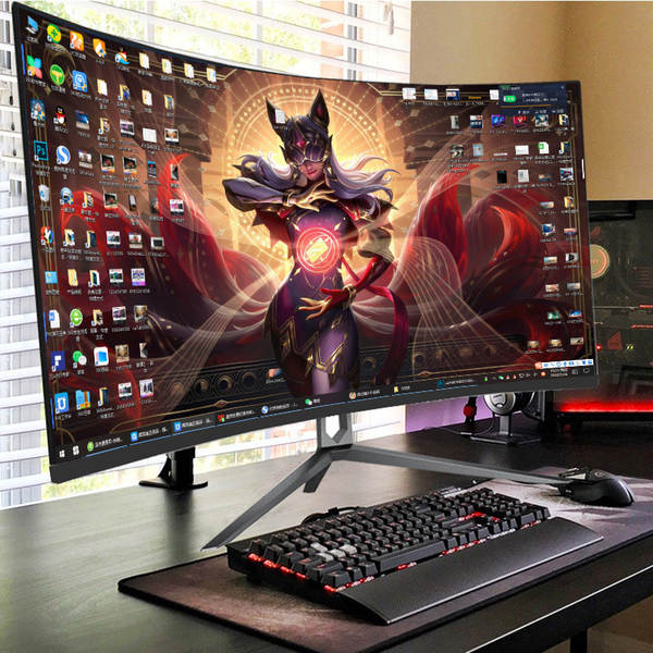 32 polegadas de cristal líquido curvo 144Hz monitores 2K computador 27 jogos eletrônicos 165Hz tela de alta definição 24