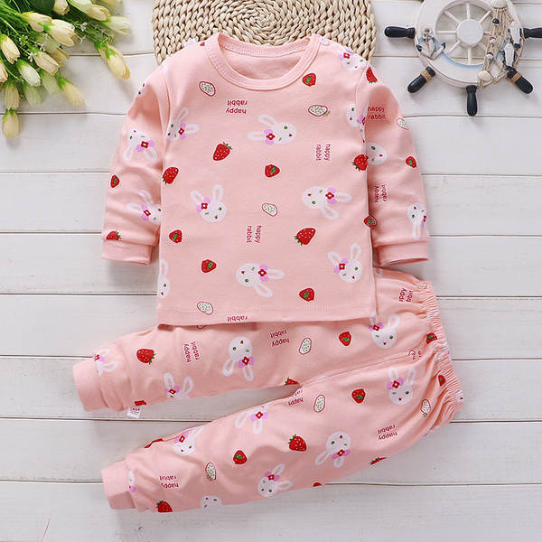 Conjunto de pijama de algodão para crianças