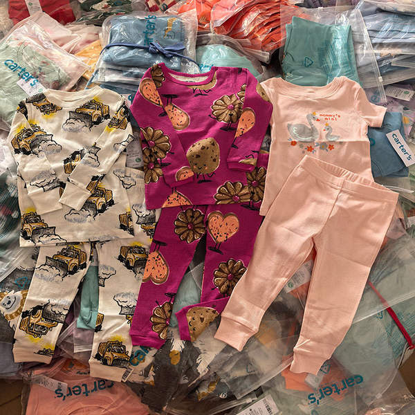 Car*ters nova roupa de casa para crianças 2 peças de roupa de cama para bebês de algodão puro