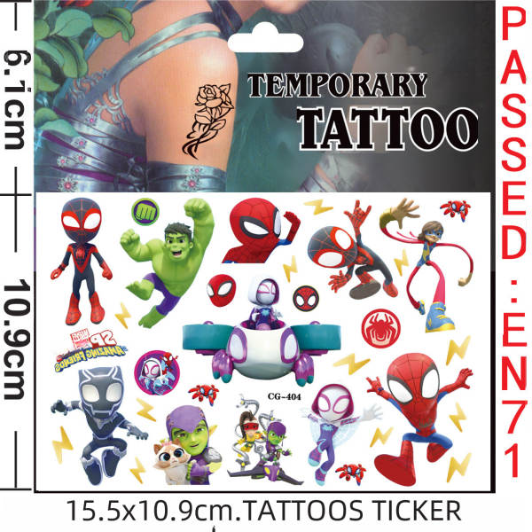 Tatuagem Temporária de Spiderman