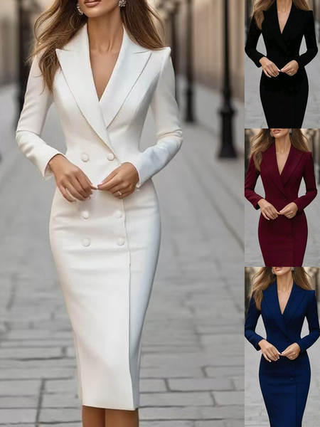 2025 Comércio Exterior Transfronteiriço Amazon Nova Moda Europa-EUA Vestido de roupa dupla com mangas longas