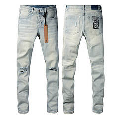 Calça Jeans Masculina Reta com Efeito Desgastado