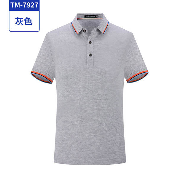 Camisa de manga curta de algodão para empresa