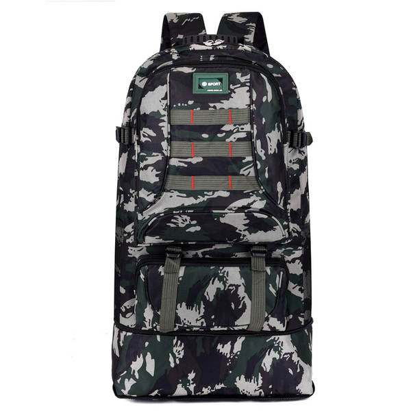 Bagagem para caminhadas ao ar livre com capacidade de 70 litros, bagagem de viagem masculina e feminina, bagagem de viagem esportiva