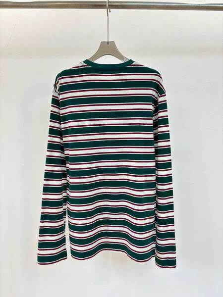 Camiseta longa listrada casual