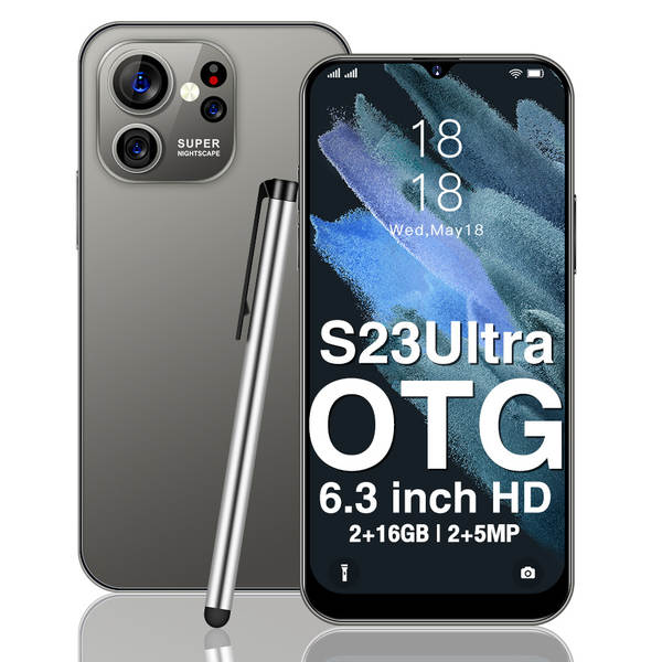 S23Ultra novo 4G rede cross-border cash Android 2 + 16 smartphone de alta definição de 6,3 polegadas