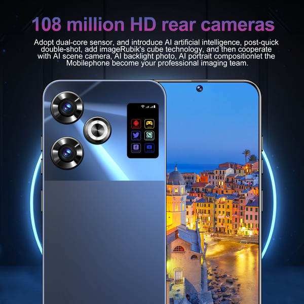 Telemóvel transfronteiriço S26 UItra Android 10.1 perforado grande ecrã 4G smartphone novo celular de venda quente
