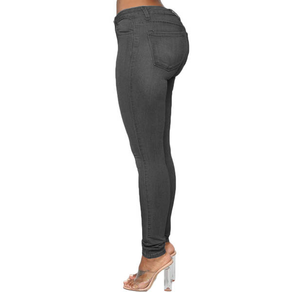 2026 transfronteiriço Europa e América moda água lavagem alta elasticidade perna grande cottage hip-hop cowboy calças femininas