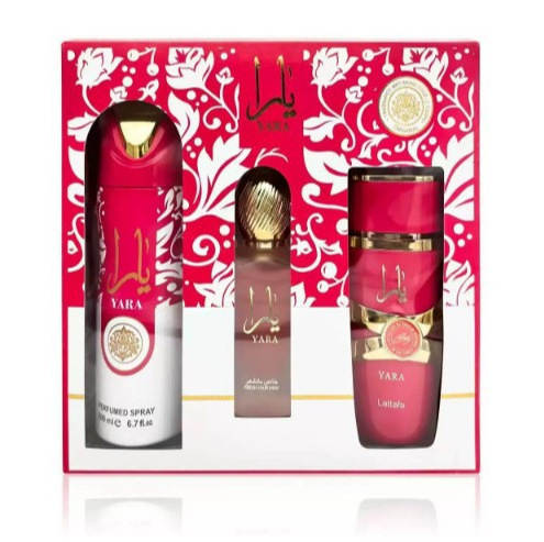 Kit de perfume YARA Perfume Corpo Pulverizador Cosmético Caixa de Presentes Kit de perfume fresco Homens Mulheres Fábrica de Perfume