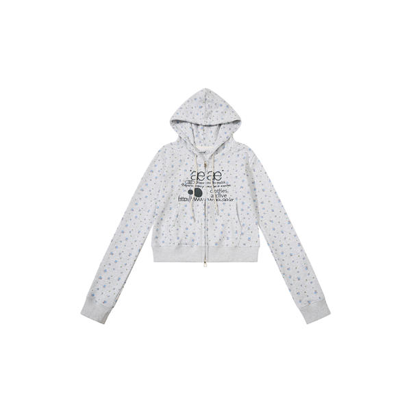Blazer esportivo florido coreano
